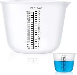 1000 ML Große Mischbecher aus Silikon, Silikon