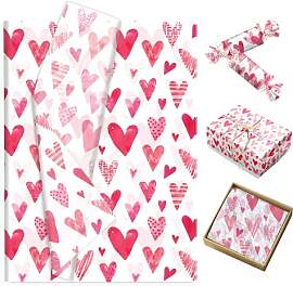 100 Blatt Seidenpapier Blumenpapier Rosa Liebe