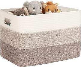 100L Aufbewahrungskorb groß Baumwollseil, Korb