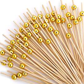 100 Stück Cocktailspieße, Holz Cocktail Sticks