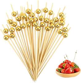 100 Stück Cocktailspieße,Spieße Fingerfood,Holz 