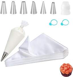 100 Stück Einweg Spritzbeutel Set, Piping Bag