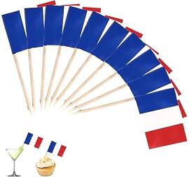 100 Stück Frankreich Zahnstocher
