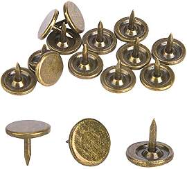 100 Stück Polsternägel Antik 9 x 8mm, Ziernägel 