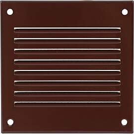 100x100mm Lüftungsgitter - Braun Abluftgitter mit 