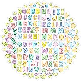 10 Blatt Buchstabenaufkleber, wasserfeste