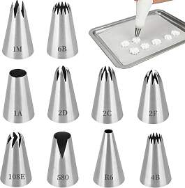 10er Set Profi Spritztüllen