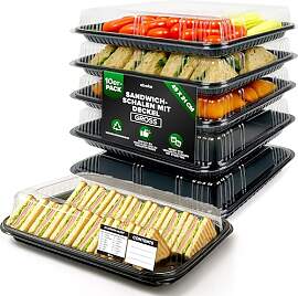 10er-Set Serviertabletts – 45 x 31 x 7,5 cm