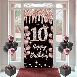 10 Geburtstag Dekorationen für Mädchen, Happy 10 
