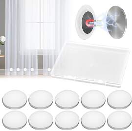 10 Paare Duschvorhang Magnet, Weiß Magnetische