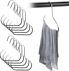 10PCS Gürtelhalter Kleiderschrank, Metall