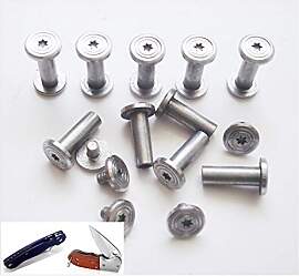 10 sets / menge diy - messer mit schrauben,