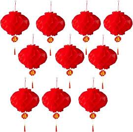 10 Stück 10 Zoll Chinesische Laternen,