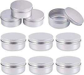 10 Stück 50ml Aluminium Leer Döschen mit