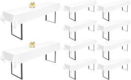 10 Stück Biertisch Tischdecke Weiß