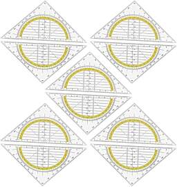 10 Stück Geometrie Dreieck, Geodreieck aus