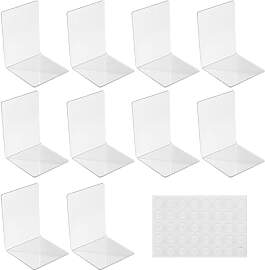 10 Stück Transparenten Buchstützen-Set, 40
