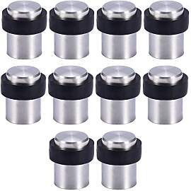 10 x Türstopper aus Edelstahl für Bodenmontage