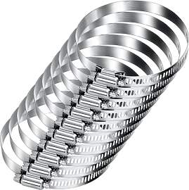 10x Schlauchschellen Edelstahl 91-114 mm,