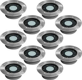 10x Set - LED Puck Solar