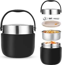 1200ml Thermobehälter für Essen Thermoschüssel