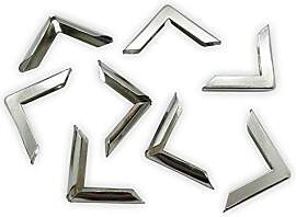 120 Buchecken / Buchbeschläge aus Metall (silber, 