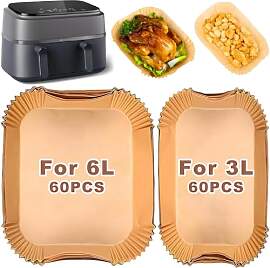120 Stück Air Fryer Liner für Philips Dual