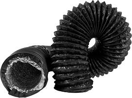12.5 cm / 125 mm - 3 m lang Schwarz Luftkanal,