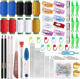 125 Stück Nähset Grundausstattung Sewing Kit mit 