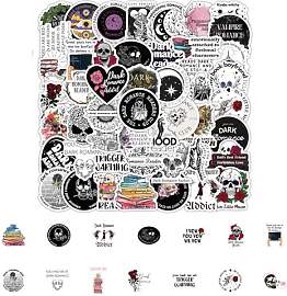 126 Sticker im Dark Romance-Stil | Dunkle
