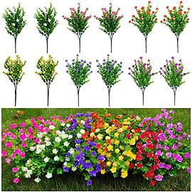 12 Bündel Künstliche Blumen Balkon Kunstblumen,