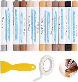 12 Farben Hartwachs Reparaturset Laminat
