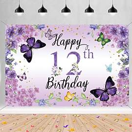 12. Geburtstag Deko Mädchen, Happy 12th Birthday