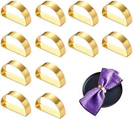 12 Pcs Serviettenringe Gold,Metall