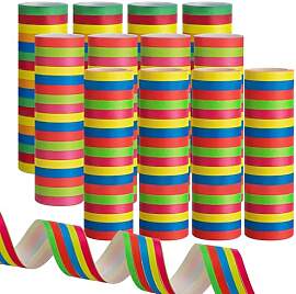 12 Roll Luftschlangen, Mehrfarbig Luftschlangen