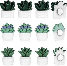 12 Stück 3D Blumen Süß Kühlschrank Magnete