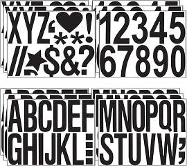 12 Stück Klebebuchstaben Wetterfest,Buchstaben