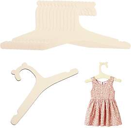 12 Stück Kleiderbügel Kinder Holz Set, Baby