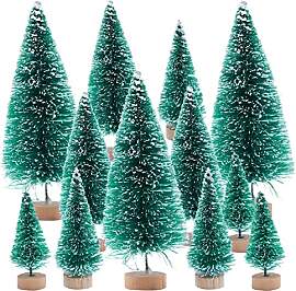 12 Stück Mini Weihnachtsbaum Künstlich