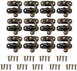 12 Stücke Antike Messing Dekorative Haspe Schmuck 