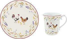 12tlg. Frühstücksset COUNTRY LIFE Bauernhof