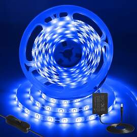 12V LED Streifen Blau, 5M LED Strip 300 LEDs