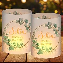 12 Windlicht Tischdeko Geburtstag, Hochzeit,