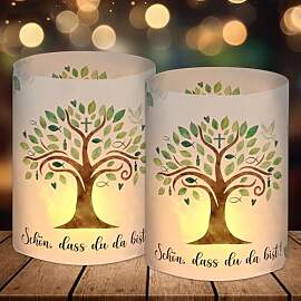 12 Windlicht Tischdeko Kommunion, Konfirmation,