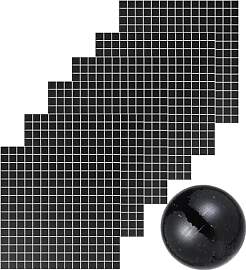 1300 Pcs 10x10 mm Discokugel-Spiegelsteine –