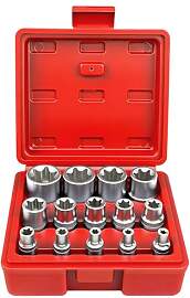14-tlg. Außen Torx Steckschlüssel Set 1/4"