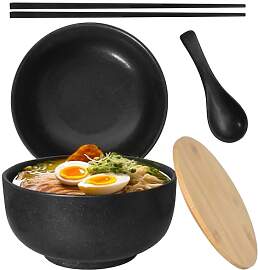 1500ml Ramen Schüssel Keramik Set, Ramen Bowl mit 