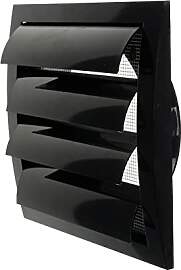 Ø150mm 190x190 mm Schwarze Dunstabzugshaube mit