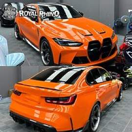 1,52*18M Auto Wrapping Film Glänzend Orange PET