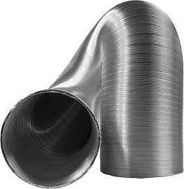 15 cm / 150 mm Alurohr - 1.5 m lang Flexibler